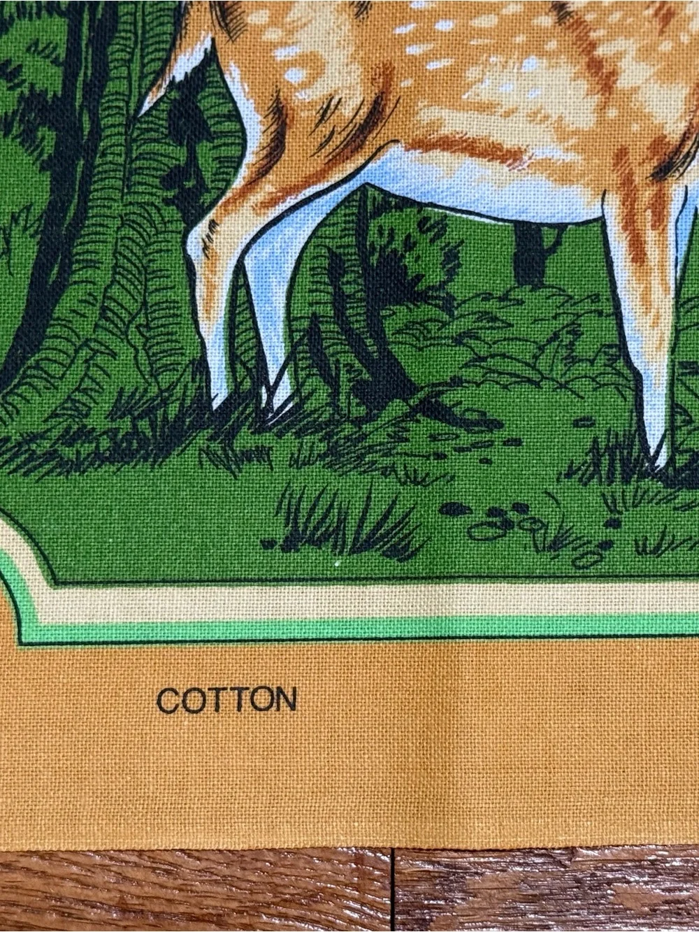 VTG New Forest Souvenir Tea Towel Richlin RL484 Cotton Map Made in UK (NWOT)